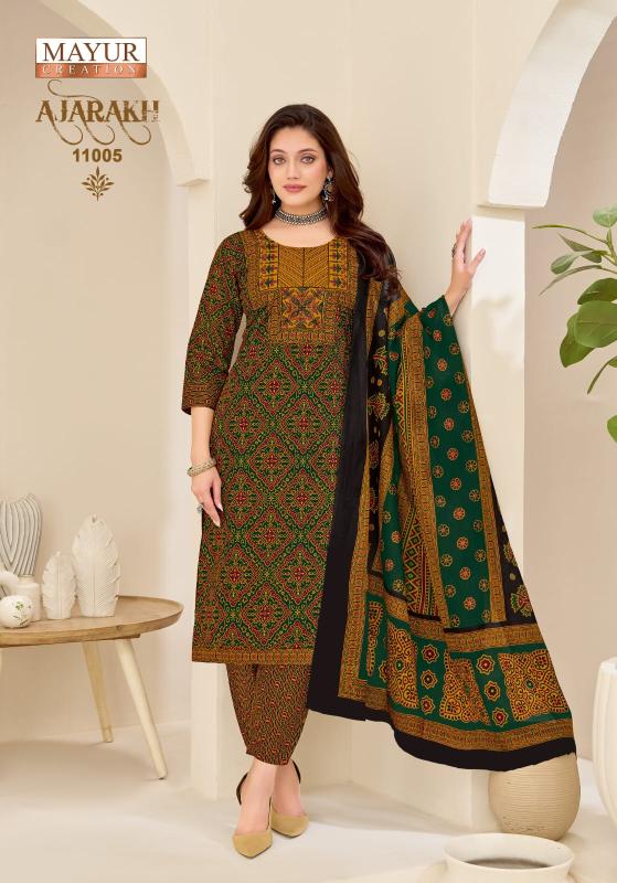 Mayur ajarakh vol-11 satrangi kurti wholesale